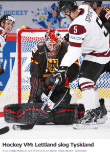 Latvija pret Vāciju raksts zviedru presē