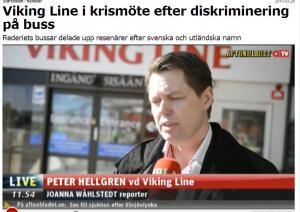 Viking LIne pasažieru rasu dikriminācija