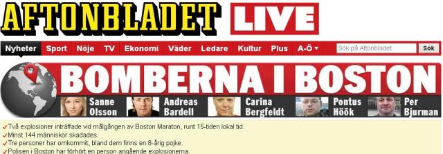 Aftonbladet 4 korespondenti