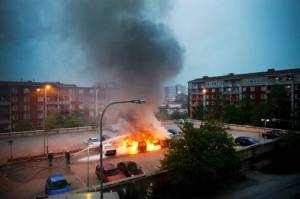 Husbija Stokholma nemieri foto Aftonbladet