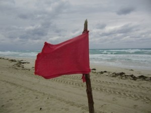 Varadero.Kuba. Peldēt aizliegts!