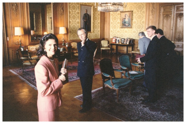 Autore pieņemšanā un intervijā pie Zvedrijas karaļa